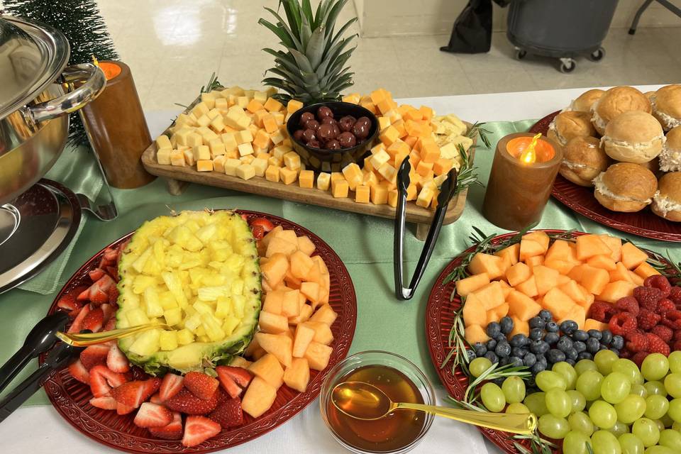 Cheese and Fruit Trays