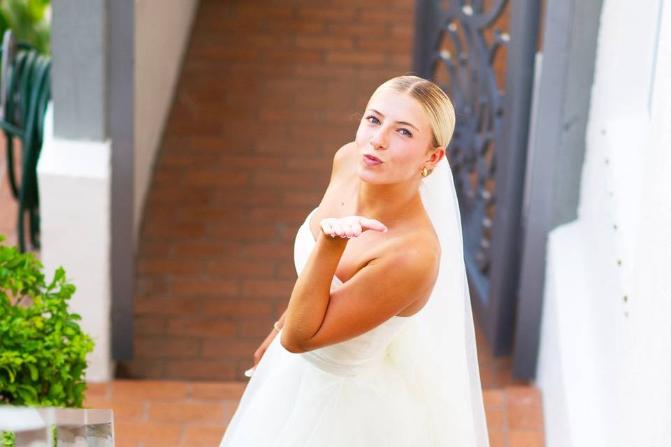 Bride Stairs Shoot