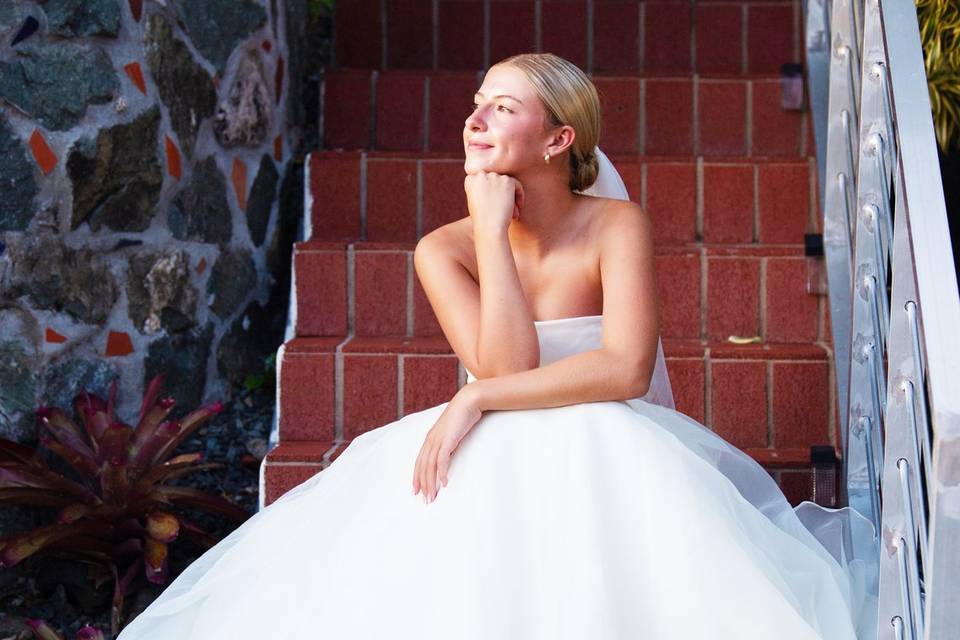 Bride Stairs Shoot