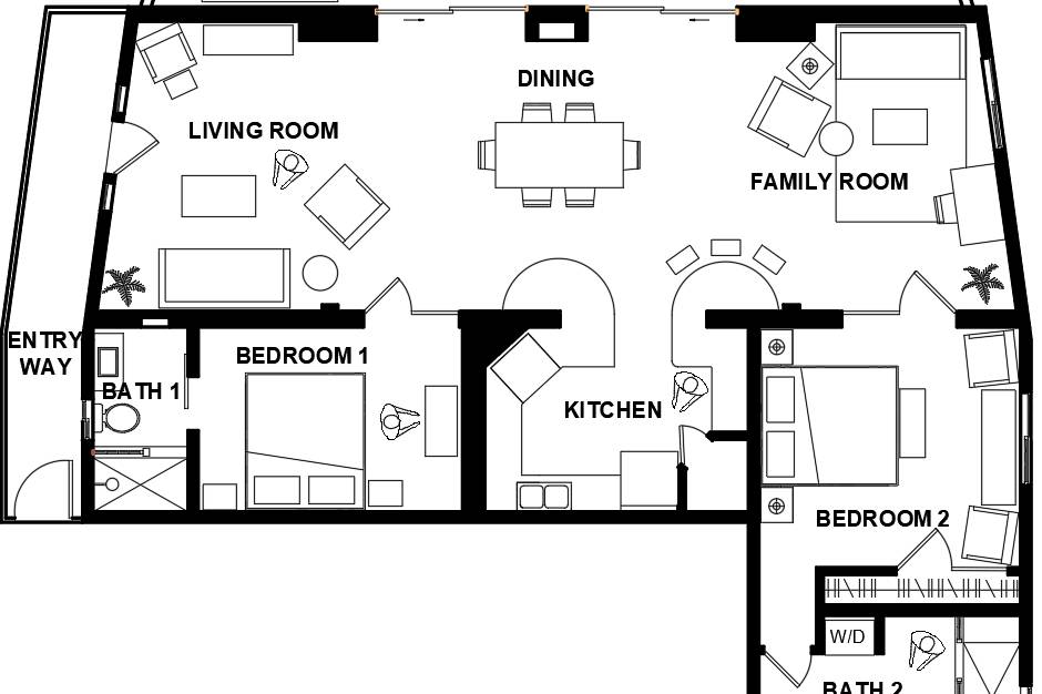 Lower floor layout