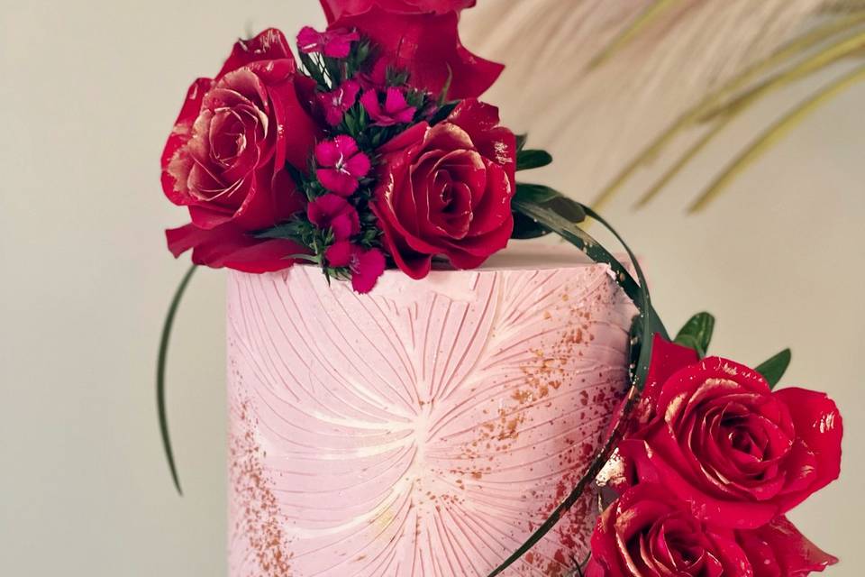 Romantic Bridal shower cake