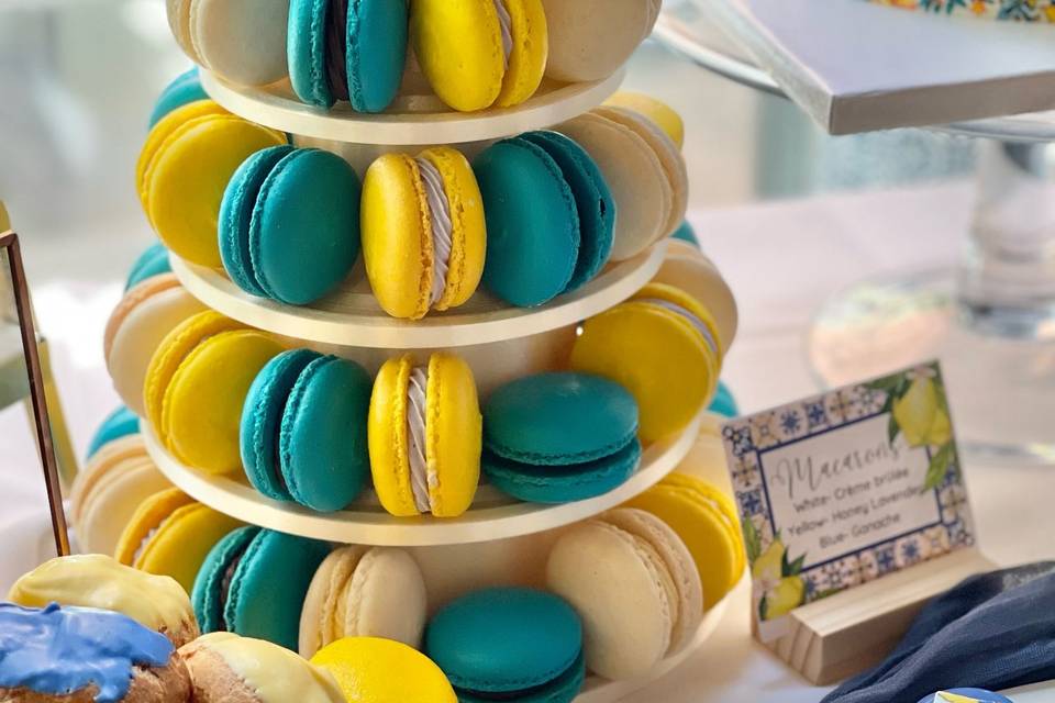 Color coordinating Macarons