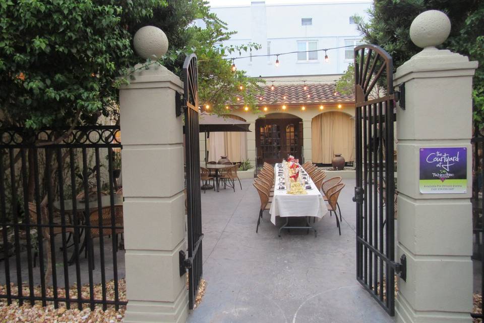 Entrance to courtyard