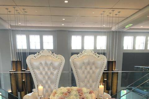 Wedding couple table