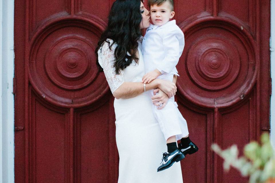 Red Door with Son