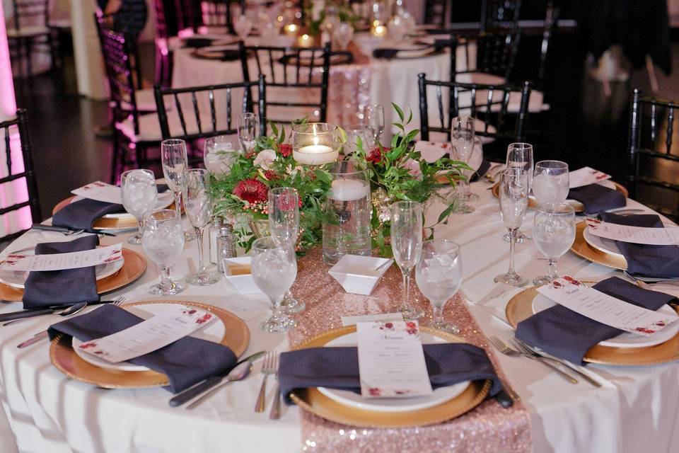 Reception Table Scape