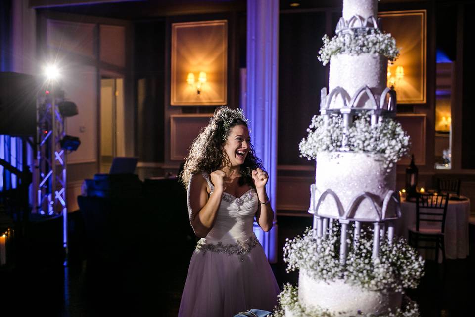 Bride and her CAKE