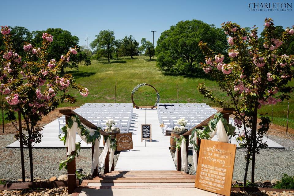 Ceremony patio