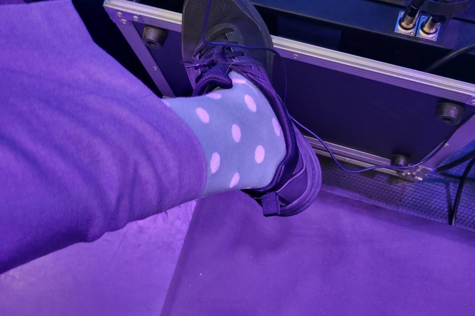 Borrowed socks, don't ask