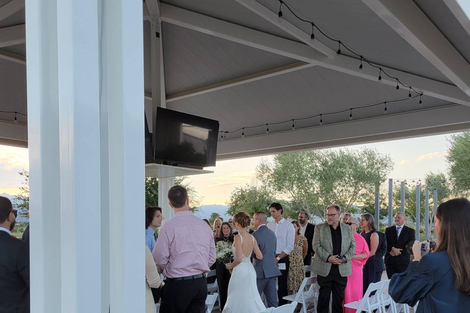 Here comes the bride!