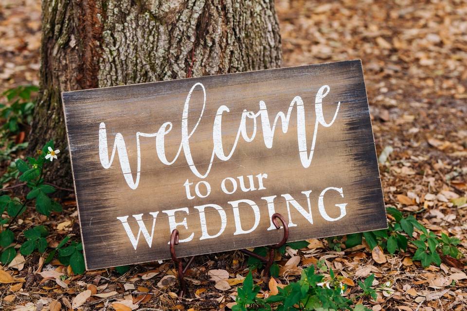 Wedding signage