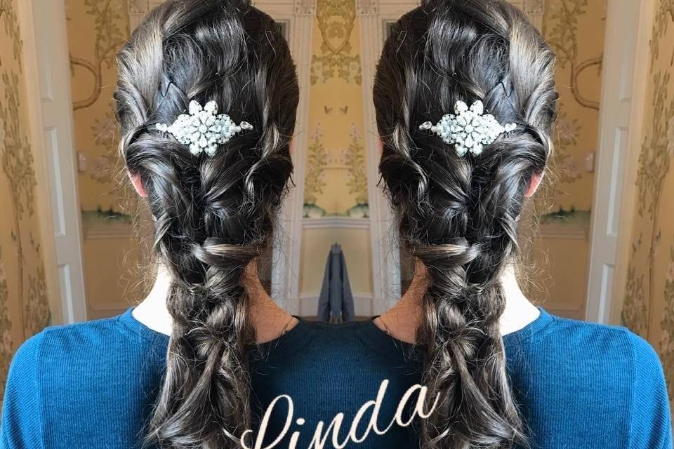 Elegant braided hair style