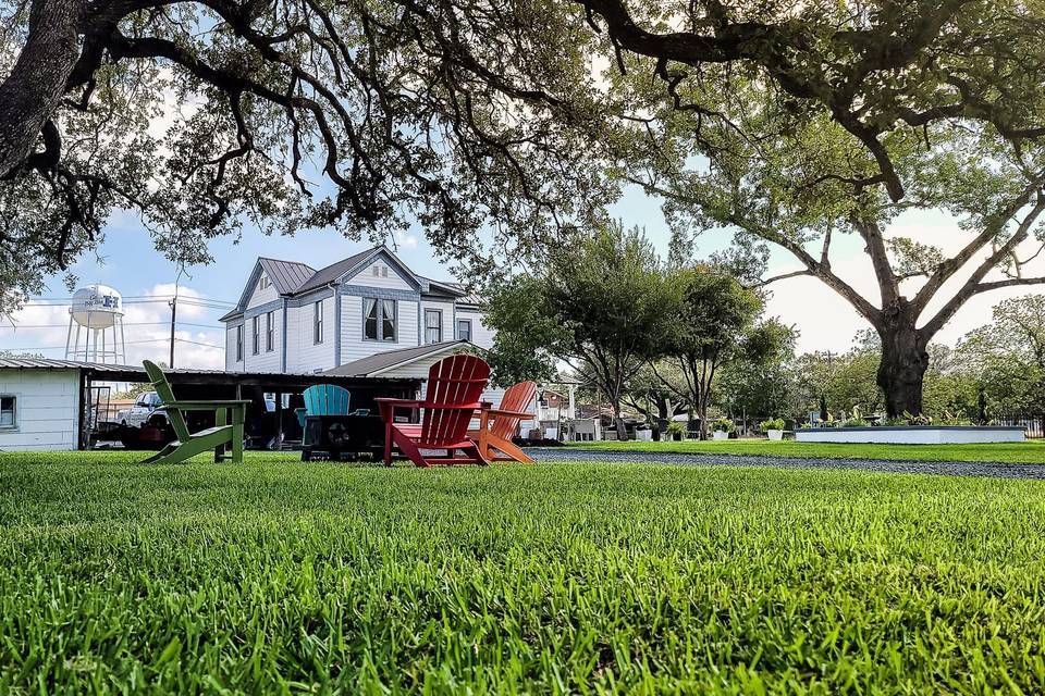 Lush green lawns