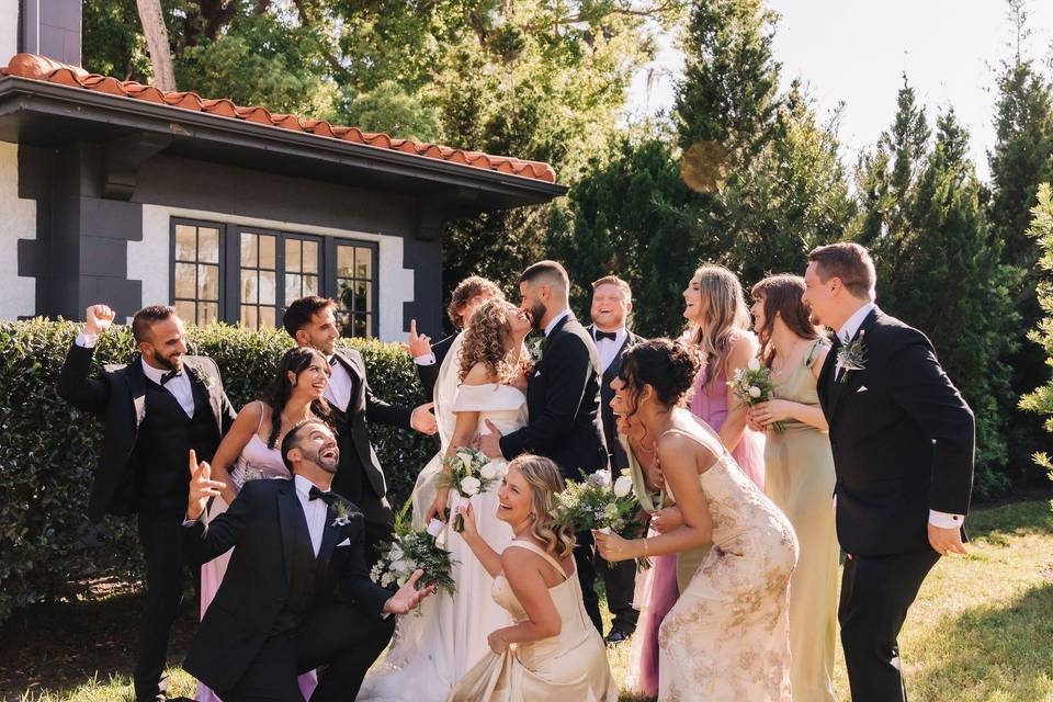 Wedding party fun