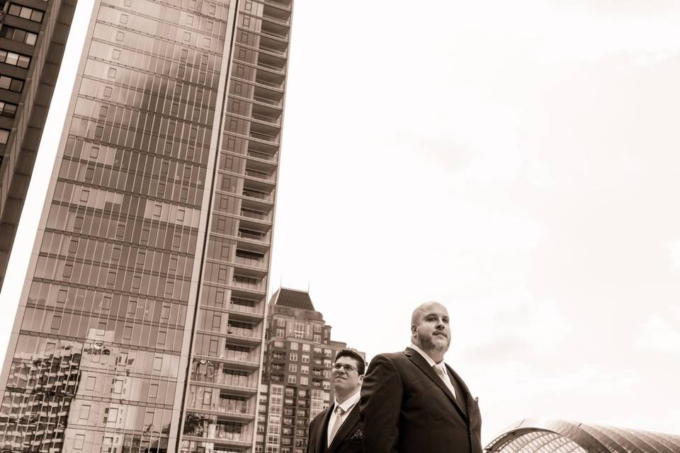 Groomsmen at Arts Ballroom