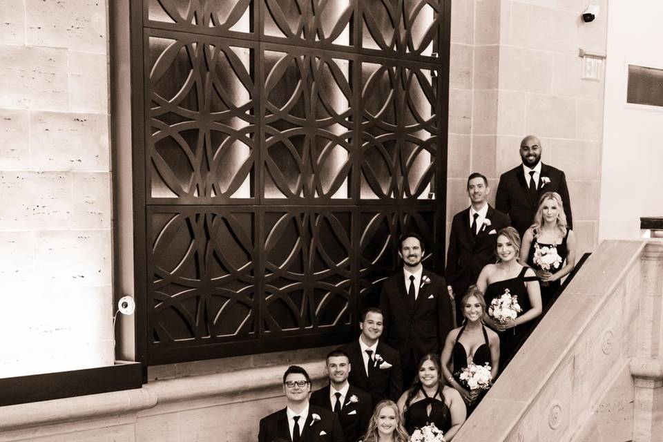 Wedding party at Union Trust