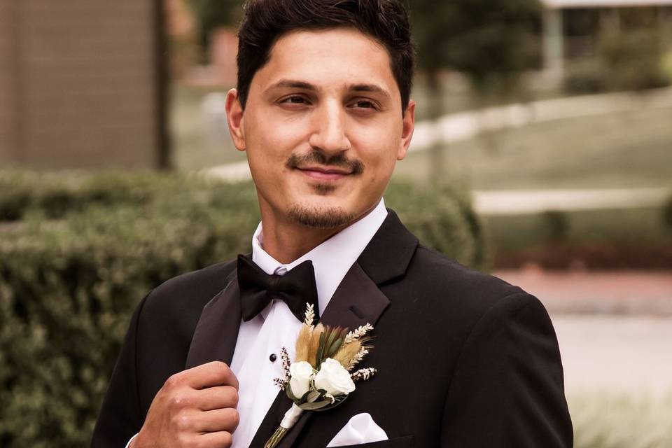 Groom at Chauncey Hotel
