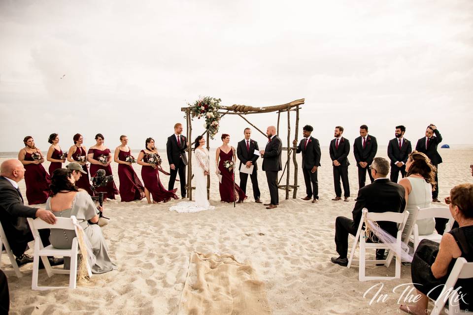 Cape May Beach Wedding