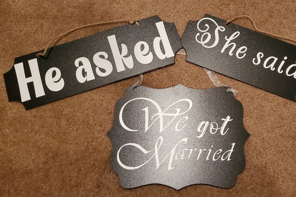 Wedding Signs