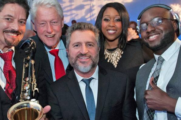 AJ Fraser with Bill Clinton & friends