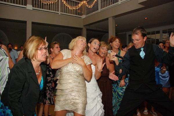 Bride with the guests