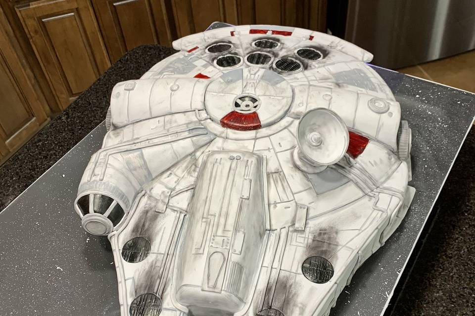 Millennium Falcon with lights