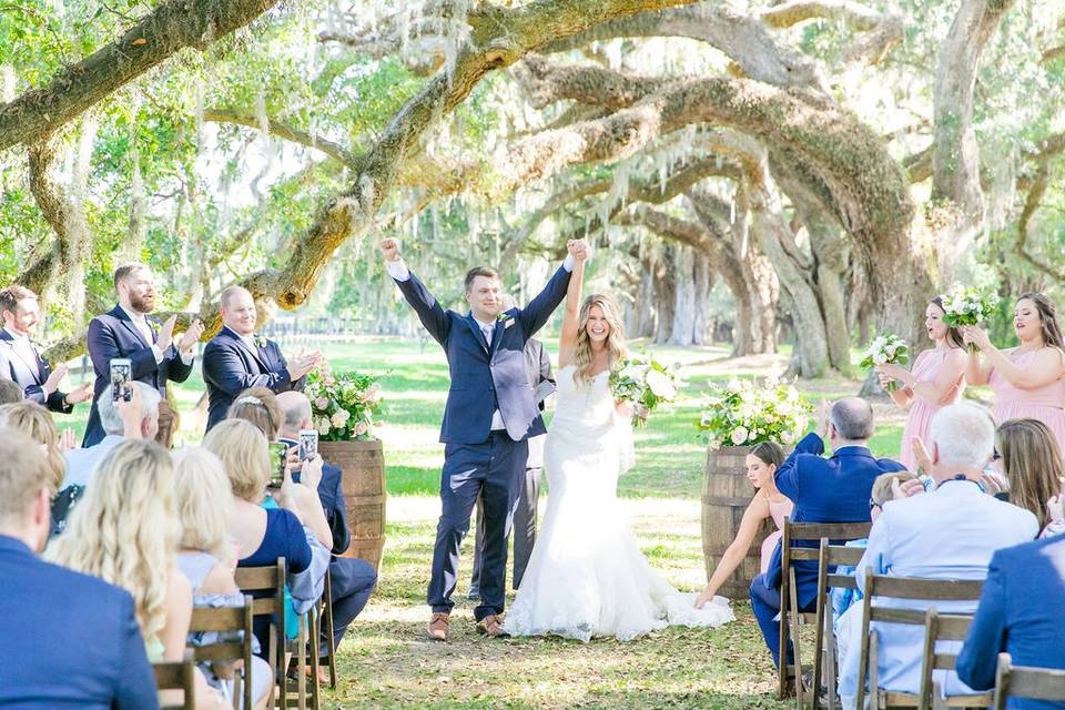 Boone hall wedding spring love