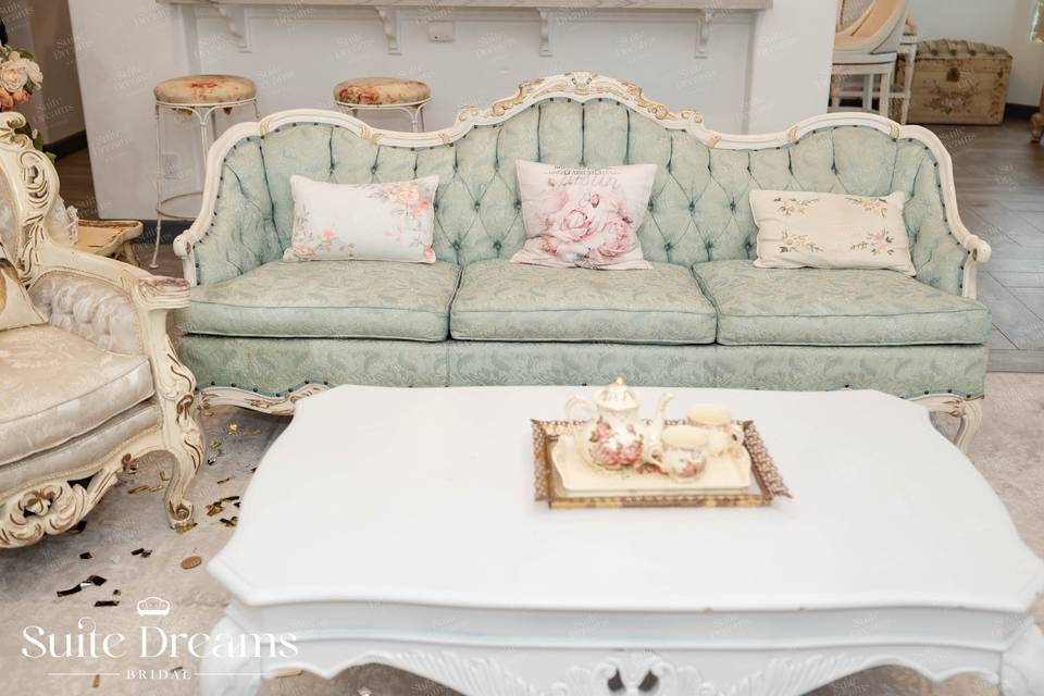 Blue Vintage Sofa
