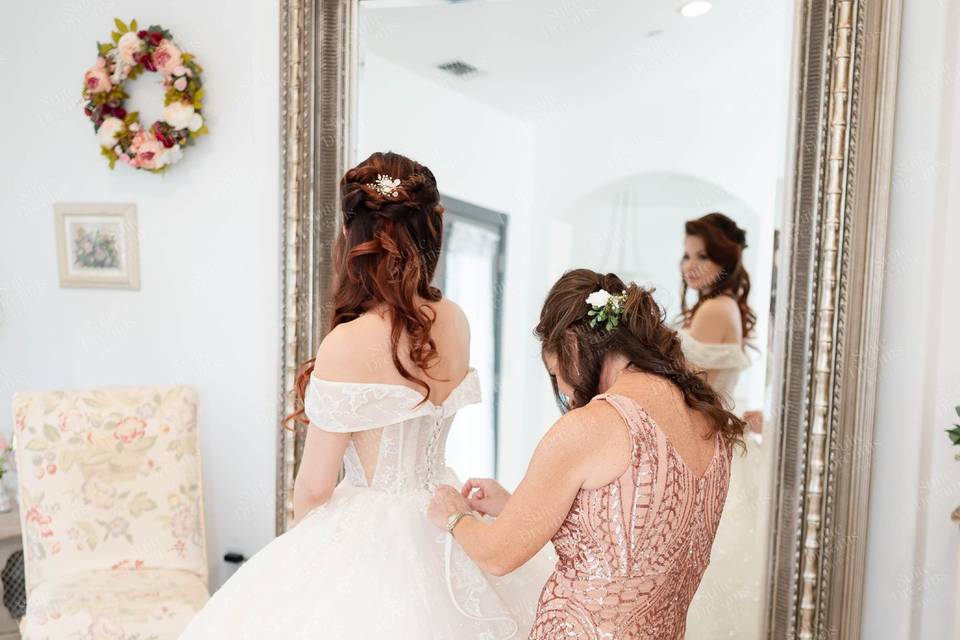 Lacing Up the Dress