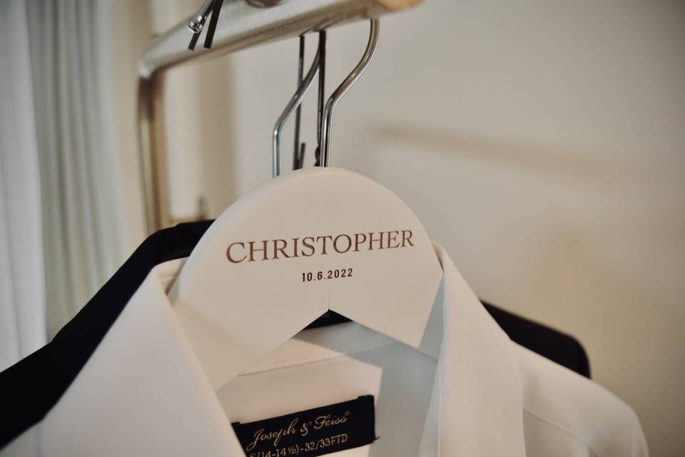 Groom's Clothing Rack