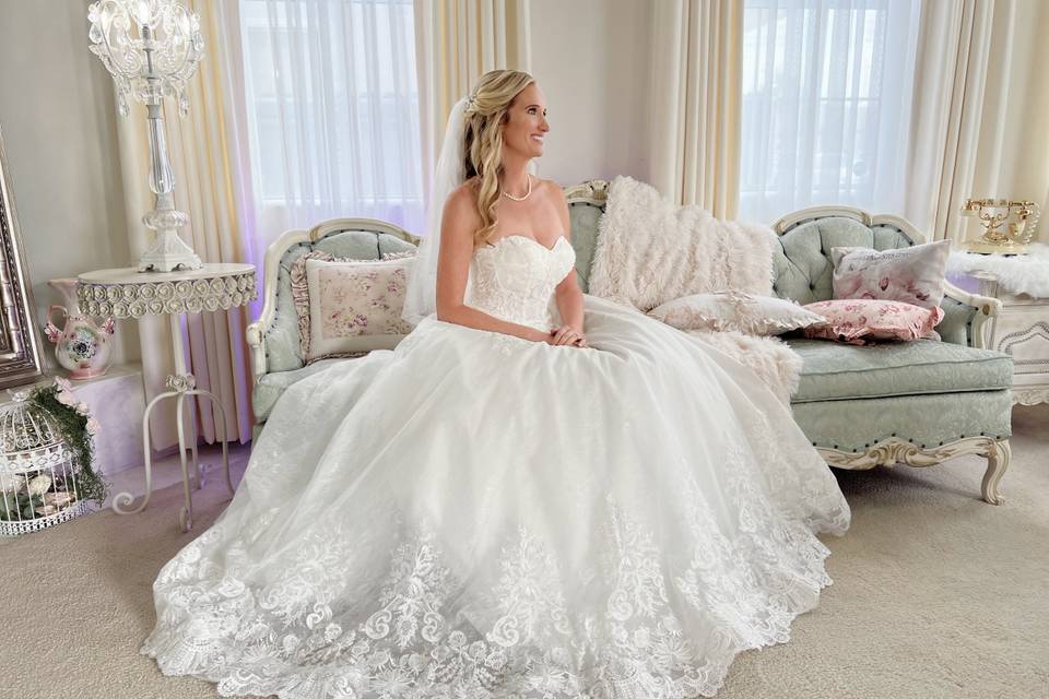 Bride on Sofa