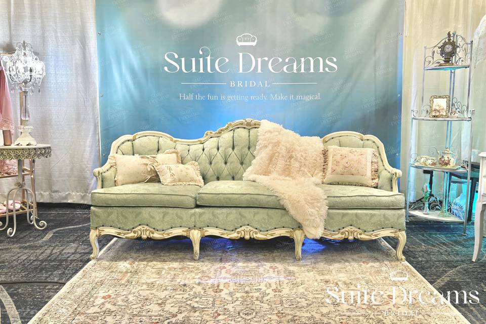 Sample bridal suite at expo