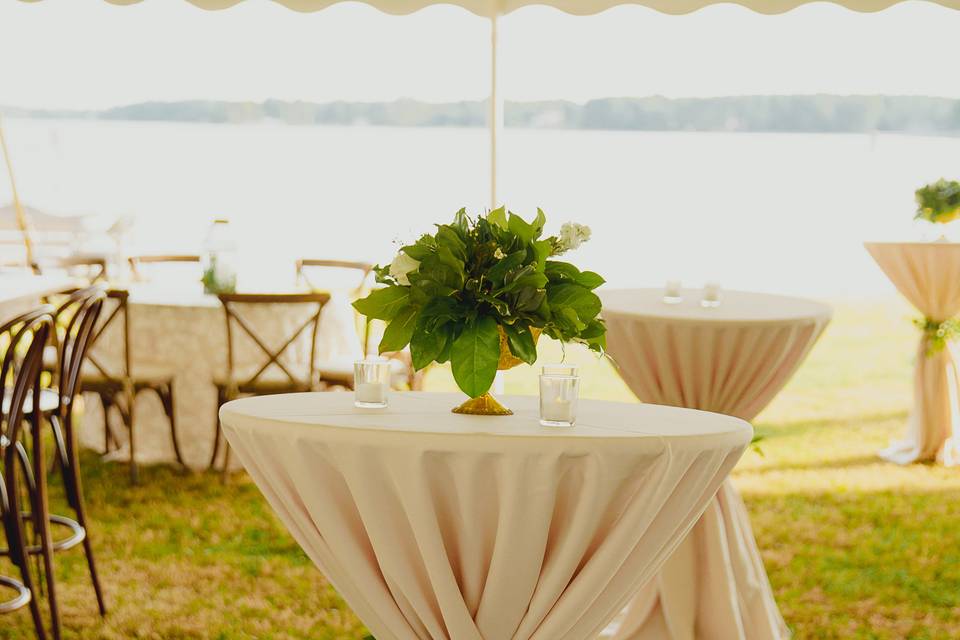 Cocktail Table w/Greenery