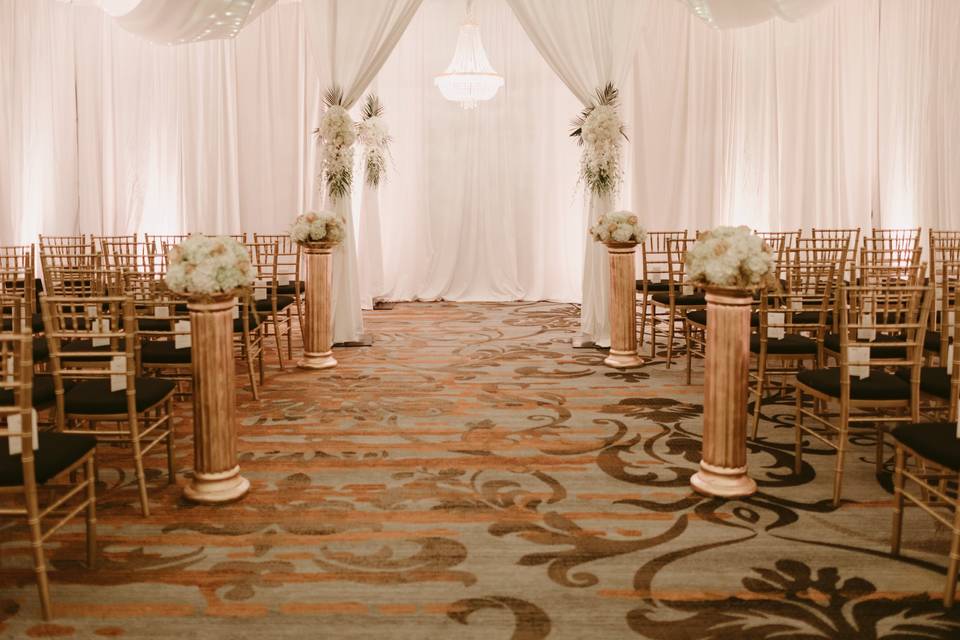 Indoor Ballroom Ceremony