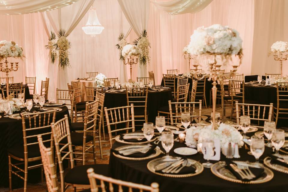 Black and Gold Wedding