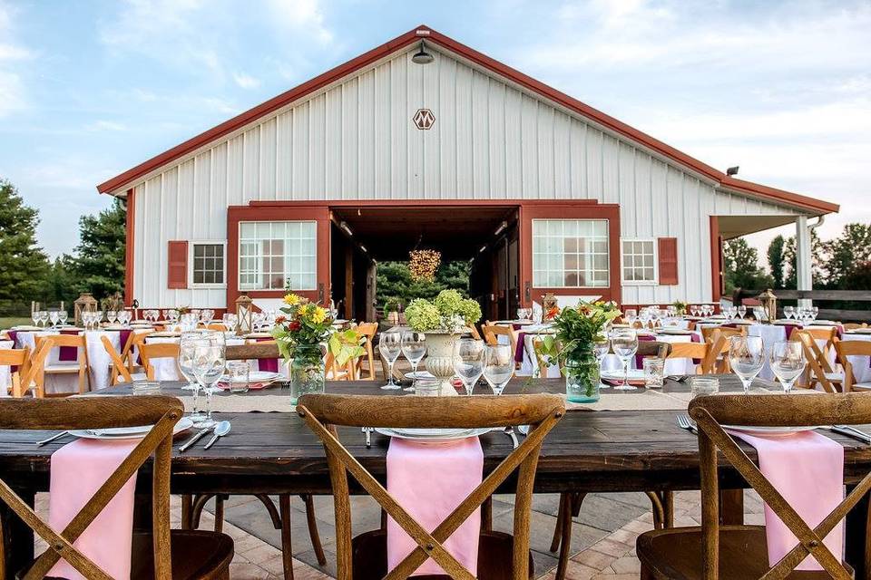 Barn Wedding Outside