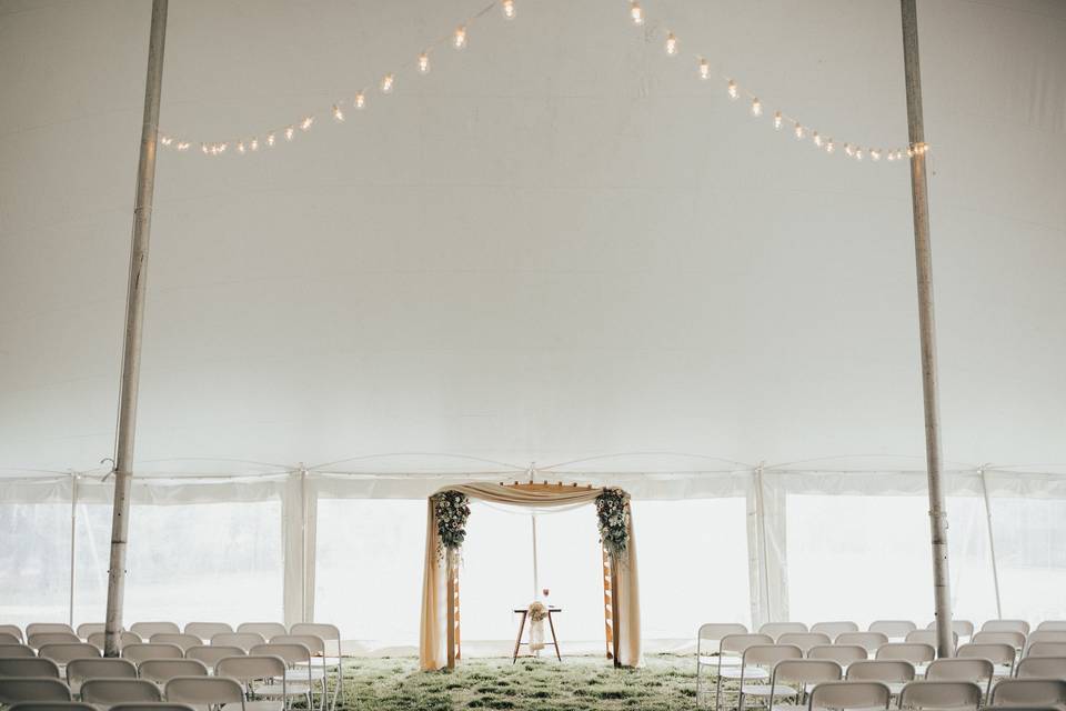 Rain Plan Tented Ceremony