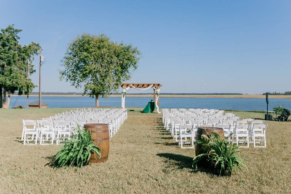 Ceremony waterside