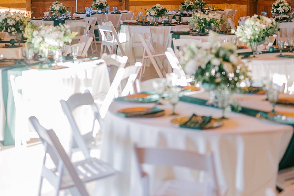 Green & White Wedding