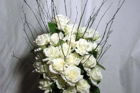 White flower decor