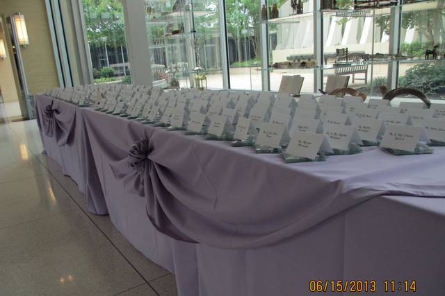Place Cards on Glass Coaster gifts