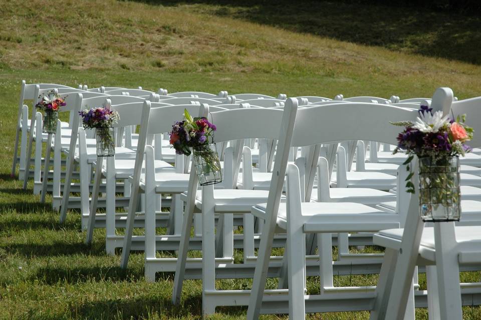 Chairs on the lawn