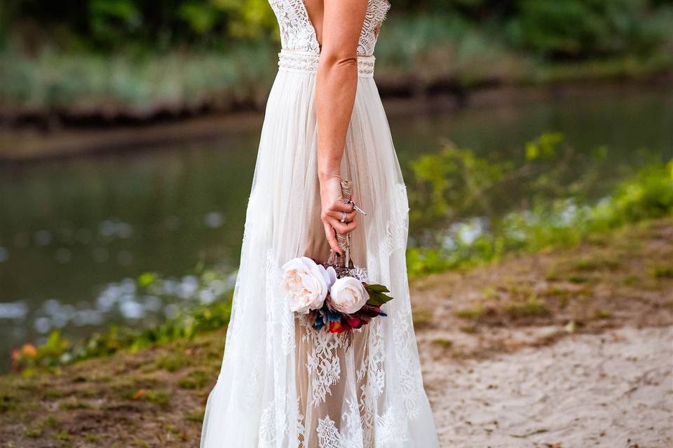 Bride with Canal view