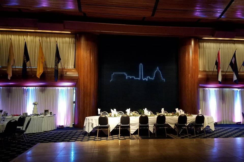 Head table in NPC Ballroom