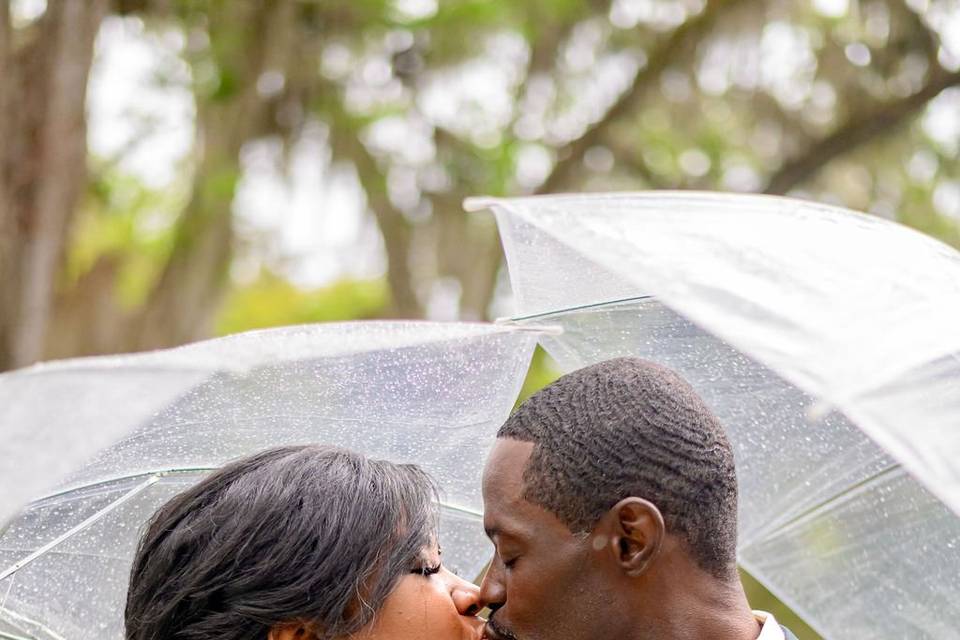 Rainy wedding at Magnolia