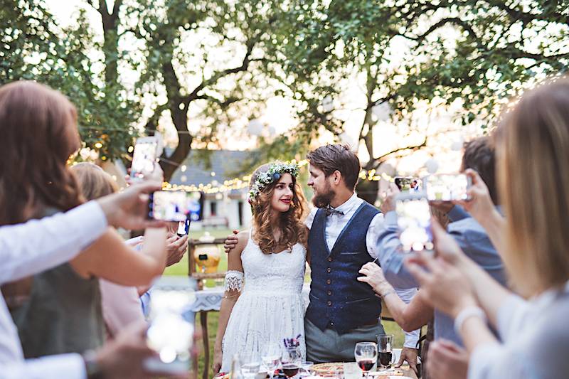 Celebrating Under the Trees