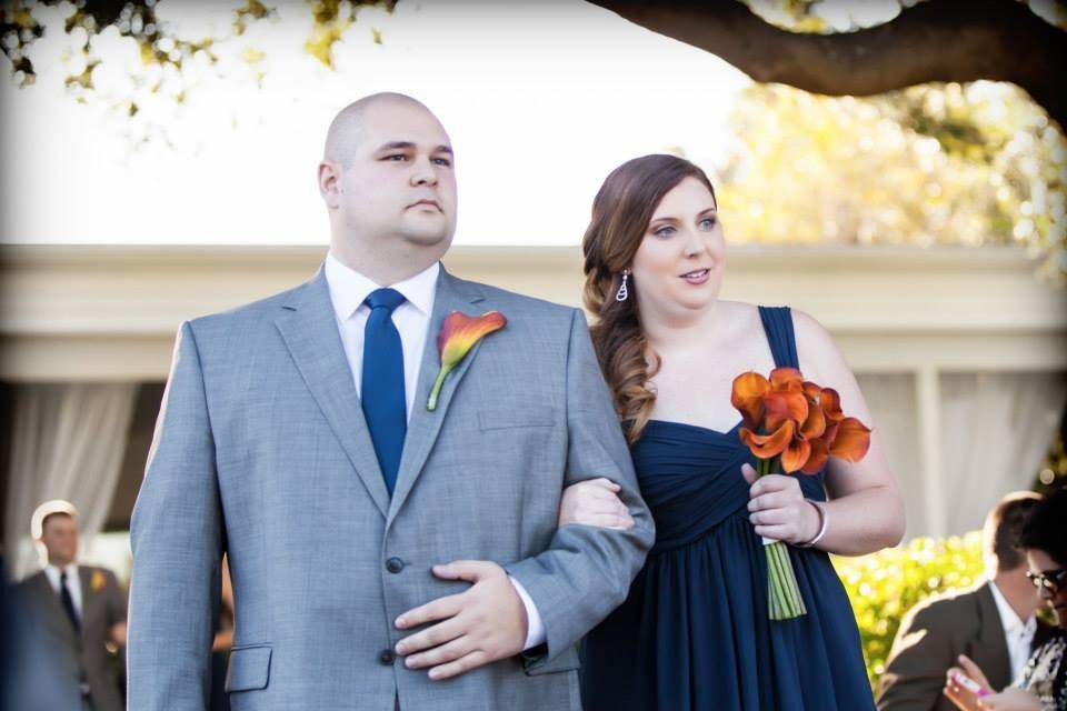 Entering the wedding
