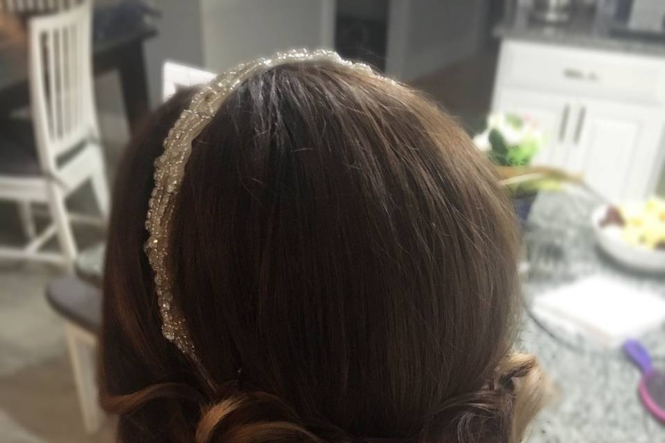 Bridal updo