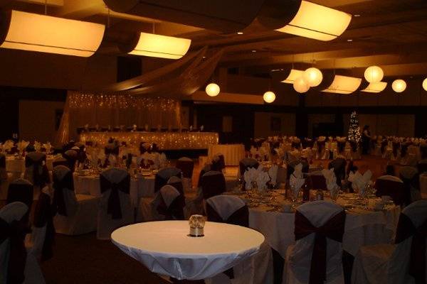 Wedding reception area