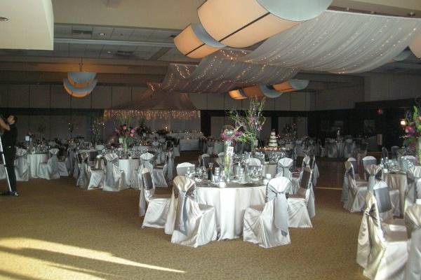 Wedding reception area